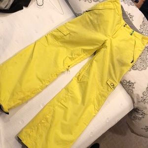 yellow snow pants